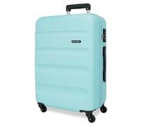 Roll Road Flex Large Suitcase Blue 51x75x28 cms Hard Shell ABS Side Combination Lock 97L 3,96 kgs 4 Double Wheels