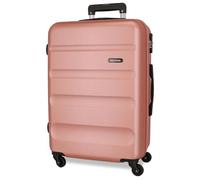 Roll Road Flex Medium Suitcase Nude 46x65x23 cms Hard Shell ABS Side Combination Lock 56L 3,16 kgs 4 Wheels