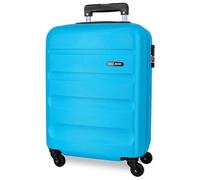 ROLL ROAD Flex Suitcase Cabin Blue 38x55x20 cms Hard Shell ABS Combination Lock 35L 2,5Kgs 4 Wheels Carry-on Luggage