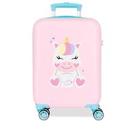 ROLL ROAD Happy Pets Cabin Suitcase Pink 33 x 50 x 20 cm Rigid 2 kg Combination Lock Side ABS 2 kg 33L Hand Luggage, Pink, One Size, Cabin Suitcase