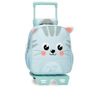 ROLL ROAD Happy Pets Preschool Backpack with Trolley Multicolor 23x25x10cm Polyester