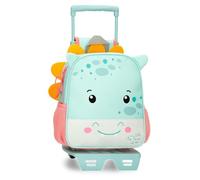 ROLL ROAD Happy Pets Preschool Backpack with Trolley Multicolor 23x25x10cm Polyester