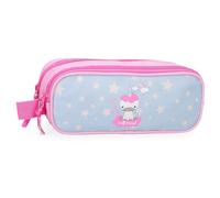 Roll Road I Am a Unicorn Double Pencil case Blue 23x9x7cm Polyester, Blue, Double Case