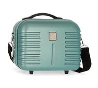 Roll Road India Adaptable Beauty Case Green 29x21x15 cms ABS
