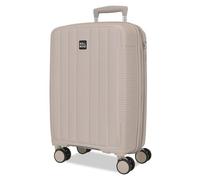 ROLL ROAD Joumma Acadia Champagne Cabin Suitcase 35x55x22 cm Rigid Polypropylene Integrated Combination Padlock 38L 2.6kg 4 Double Wheels Extendable Hand Luggage
