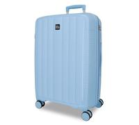Joumma Roll Road Acadia Light Blue Medium Suitcase 45x65x25 cm Rigid Polypropylene Integrated Combination Padlock 67L 3.4kg 4 Double Wheels