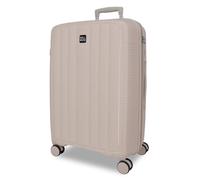 ROLL ROAD Joumma Acadia Medium Champagne Suitcase 45x65x25 cm Rigid Polypropylene Integrated Combination Padlock 67L 3.4kg 4 Double Wheels