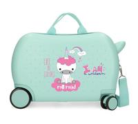 ROLL ROAD Little Me Cabin case Multicolor Hardshell ABS Combination Lock, Turquoise, 45x31x20 cms, Children's Suitcase Unicorn