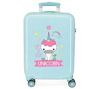 Roll Road Little Me Green Cabin Suitcase 38x55x20 cm Rigid ABS Combination lock 34 Litre 2.5 Kg 4 Double Wheels Hand Luggage