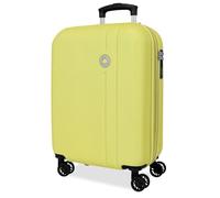 ROLL ROAD Menorca Cabin Suitcase Yellow 38x55x20 cm Hard Shell ABS Combination Lock integrado 35L 2,6kg 4 Double Wheels Expandable Carry-on Luggage