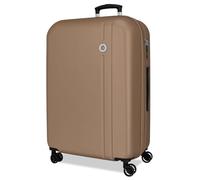 ROLL ROAD Menorca Medium Suitcase Champagne 46x65x24 cm Hard Shell ABS Combination Lock integrado 56L 3,45kg 4 Double Wheels Expandable