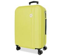 ROLL ROAD Menorca Medium Suitcase Yellow 46x65x24 cm Hard Shell ABS Combination Lock integrado 56L 3,45kg 4 Double Wheels Expandable