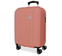 ROLL ROAD Menorca Nude Cabin Suitcase 38x55x20 cm Rigid ABS Integrated Combination Lock 35L 2.6kg 4 Double Wheels Extendable Hand Luggage