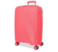 ROLL ROAD Orbit Cabin Suitcase Pink 37 x 54 x 20 cm Rigid 2.5 kg TSA Closure Polypropylene 2.5 kg 37.2L Hand Luggage, Pink, One Size, Cabin Suitcase