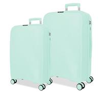 ROLL ROAD Orbit Luggage Set Blue 54/64 cm Rigid 5.6 kg TSA Closure Polypropylene 5.6 kg 94.2L Hand Luggage, Blue, One Size, Suitcase Set