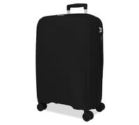 ROLL ROAD Orbit Medium Suitcase Black 42.5x64x24 cm Hard Mount 3.1 kg TSA Lock Polypropylene 3.1 kg 57L, Black/White, One Size, Medium Suitcase