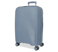 ROLL ROAD Orbit Medium Suitcase Blue 42.5x64x24 cm Hard Mount 3.1 kg TSA Lock Polypropylene 3.1 kg 57L, Blue, One Size, Medium Suitcase