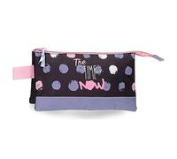 Roll Road Roll Road The Time is Now Triple Case Black 22x12x5 cm Polyester, Black/White, Triple Case