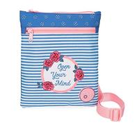 Roll Road Rose Shoulder bag Blue 20x24 cms Polyester