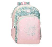 ROLL ROAD Spring is Here School Backpack Adaptable to Trolley Pink 33x44x17cm Polyester 24.68L, pink, School Backpack Adaptable to Trolley