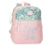 ROLL ROAD Spring is Here School Backpack Pink 27x33x11cm Polyester 9.8L, pink, School Backpack