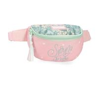 Roll Road Spring is Here Travel Toiletry Bag, Children's Toiletry Bag, School Case, Various Compartments, Pink, 27 cm x 11 6.5, Fanny Pack