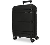 Roll Road Universe Cabin Suitcase Black 39 x 55 x 21 cm Rigid 2.4 kg TSA Closure Polypropylene 2.4 kg 37L Hand Luggage, Black/White, One Size, Cabin Suitcase