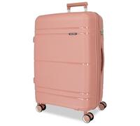 Roll Road Universe Large Suitcase Pink 50 x 75 x 29 cm Rigid 4.1 kg TSA Closure Polypropylene 4.1 kg 96 LExtensible, Pink, One Size, Large Suitcase