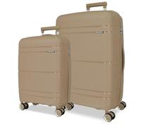 Roll Road Universe Luggage Set Beige 55/65 cm Rigid 5.6 kg TSA Closure Polypropylene 5.6 kg 102L Hand Luggage, Beige, One Size, Suitcase Set
