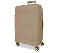 Roll Road Universe Medium Suitcase Beige 45 x 65 x 26 cm Rigid 3.2 kg TSA Closure Polypropylene 3.2 kg 65LExtensible, Beige, One Size, Medium Suitcase