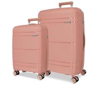 Roll Road Universe Suitcase Set Pink 55/65 cm Rigid 5.6 kg TSA Closure Polypropylene 5.6 kg 102L Hand Luggage, Pink, One Size, Suitcase Set