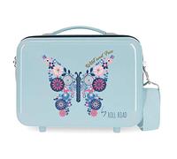 Roll Road Wild and Adaptable Beauty Case Blue 29x21x15 cms ABS