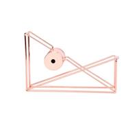 Roll Tape Holder,Wire Tape Dispenser Rose Gold Metal Wire Tape Holder Desktop Roll Tape Dispenser