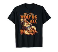 Roll Till You're All Bones BJJ Horror Humor T-Shirt