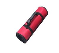 Roll Tool Bag Large Wrench Roll Up Portable Pouch Bag 22 Pockets Kit for Electricians Mechanics(Not Including Any Tools)(Red)