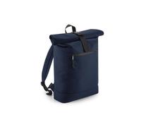 BagBase Recycled Rolled-top Backpack Navy One Size