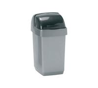 Roll Top Bin Composite Plastic 10 Litres Metallic