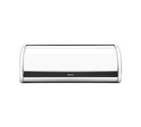 Roll Top Bread Bin Polished Steel