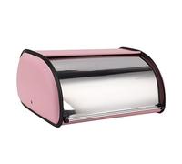 Roll Top Bread Keeper, Bread Box Holder Pink Good Visual Effect Multifunctional High Space Usage Practical Pastry Iron