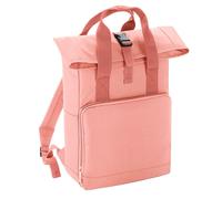 Roll Top Twin Handle Backpack Bagbase Baby Pink One Size
