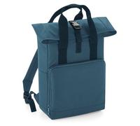 Roll Top Twin Handle Backpack Bagbase Blue One Size