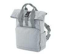 Roll Top Twin Handle Backpack Bagbase Light Grey One Size