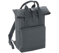Roll Top Twin Handle Backpack Bagbase Mid Grey One Size