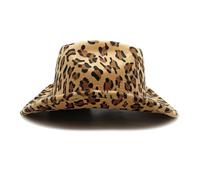 Roll Trim Animal Pattern Cowgirls Hat Animal Pattern Wide Brims Fedoras for Fashion Enthusiasts and Roleplay Game Fashionable Western