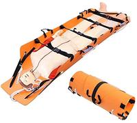 Roll Type Stretcher, Portable Emergency Rescue Stretcher, Multifunction Mountaineering/Fire/Cave Rescue First Aid Medical Stretcher
