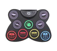 Roll Up Drum Practice Pad 9 Pads Portable Drums Pedal Controller USB with Drum Sticks Touch Sensitivity Great Holiday Birthday Gift for