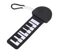 Roll-Up Electronic Piano Pocket Size Keychain Practice Keyboard Musical Instrument Children Adults Music Learning Durable Lightweight Folding Silicone Piano