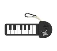 Roll-up Electronic Piano - Silicone 8.54 x 5.2 x 0.79 Inch | Piano Keyring, Portable Design Exercise Instrument | Park, Travel, School, Outdoor Activities, Home