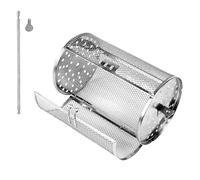 Roll Up Grill Basket, Rolling Grill Basket Made of Stainless Steel for Outdoor Camping, Multi-Function Grill, No Compromise Chips Basket