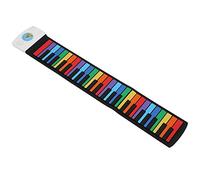 Roll Up Keyboard Piano, Portable Piano Keyboard Roll Up Piano Silicone 49 Keys Roll Up Piano Keyboards Hand Roll Piano Educational Portable Keyboard Piano with Single Speaker for